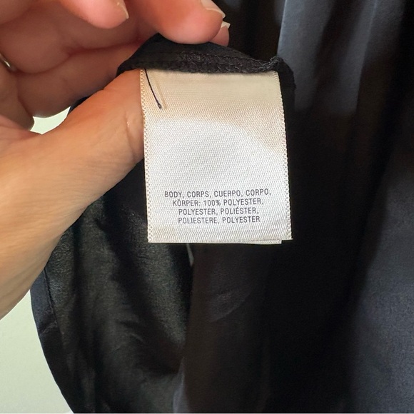 NWT Maeve (Anthropologie) Black Blouse with Gathered Sleeves XS - Picture 7 of 8